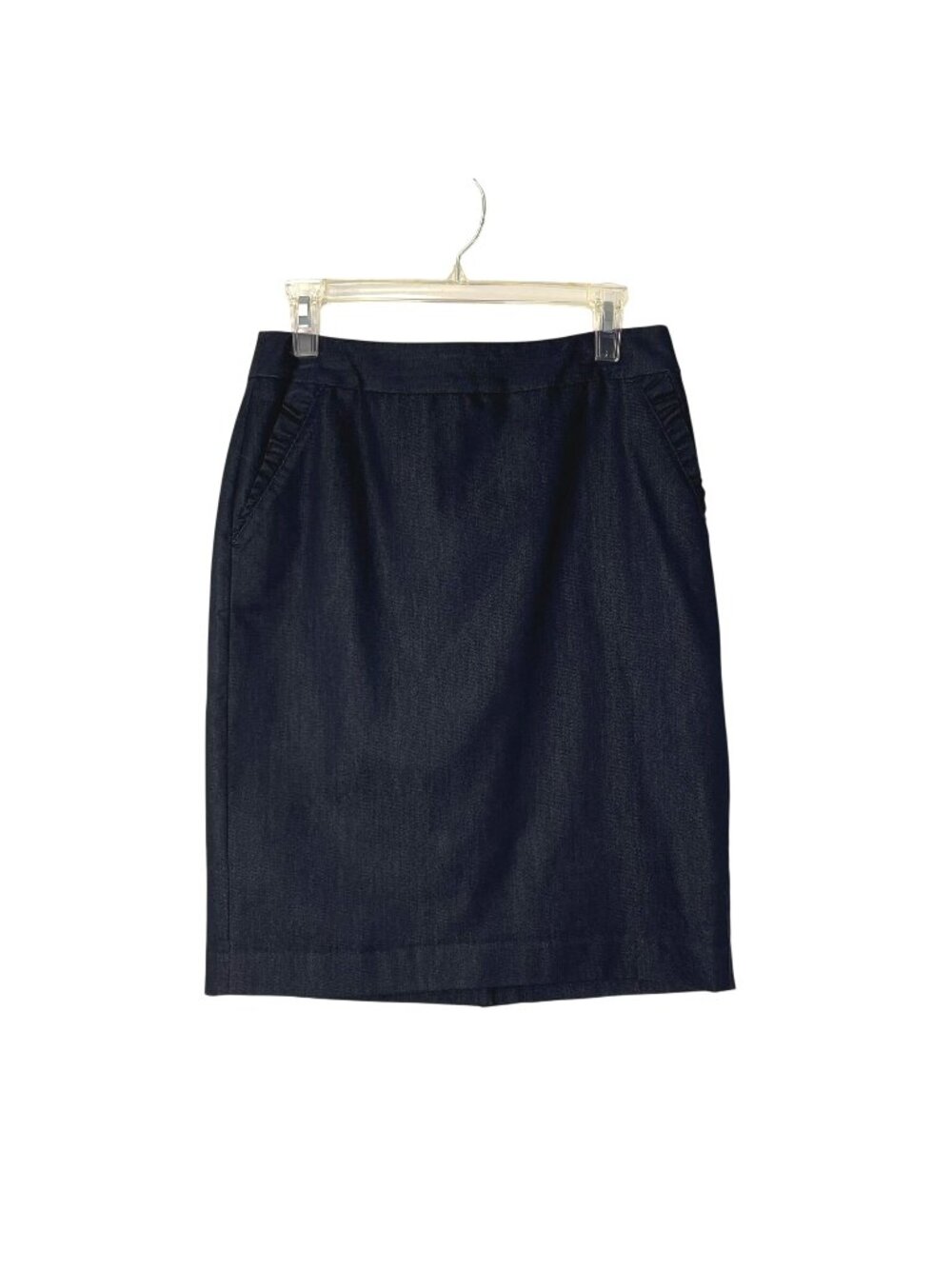 Talbots Navy Pencil Skirt Womens 4 Knee Length Lined Career Office Classic Used